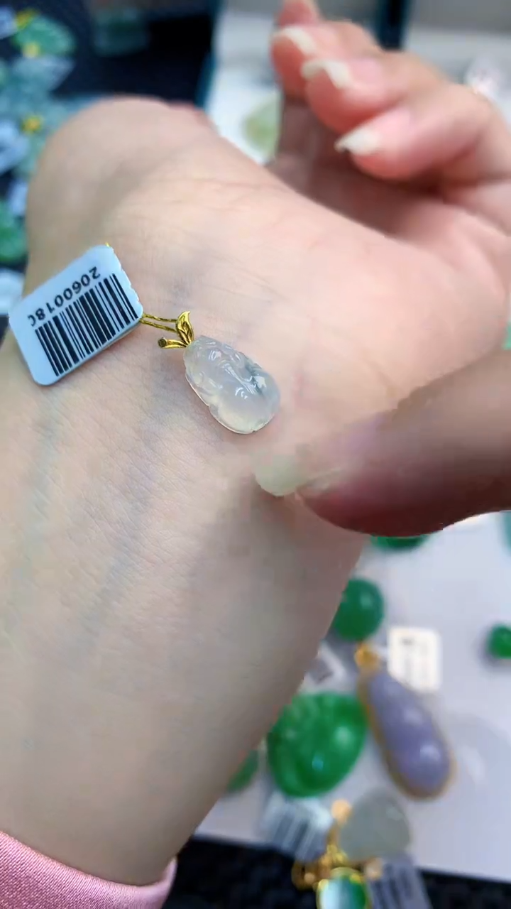 【闪购商品】翡翠颈饰18K金镶嵌            8