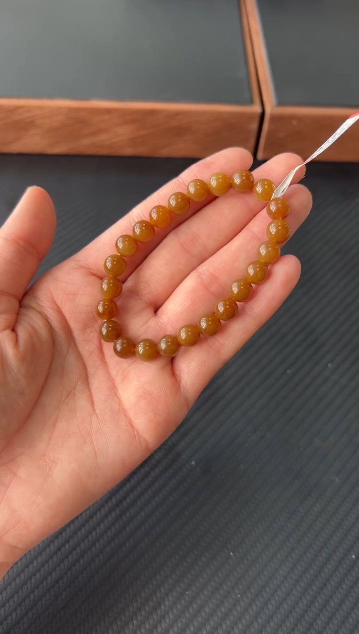 【闪购商品】未镶嵌和田玉手串若羌微色差卡8