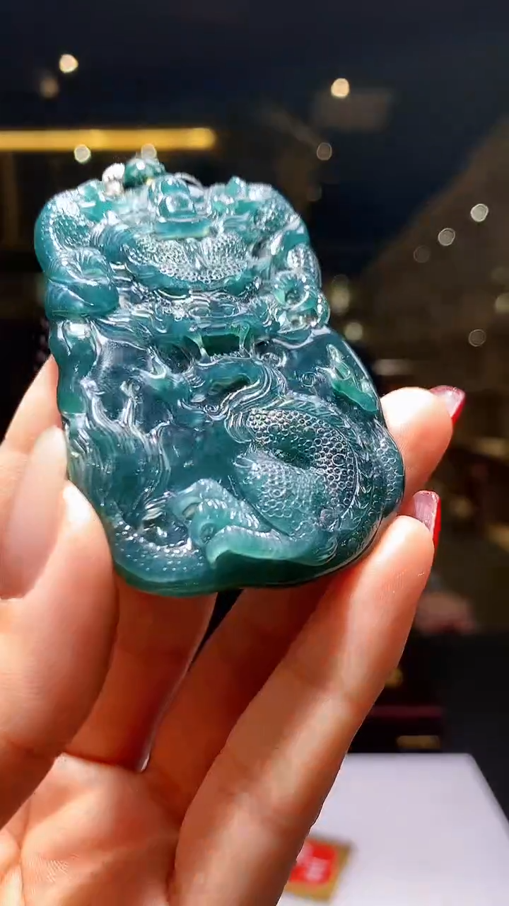 【闪购商品】定制翡翠未镶嵌1004hm-毛货挂件23