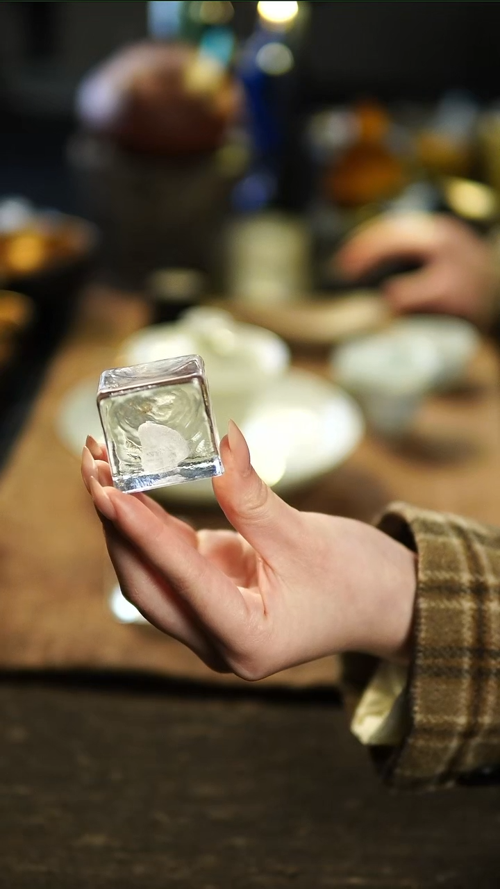 茶盏玻心璃语盖置