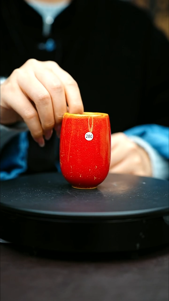 280#原矿钧瓷炉钧釉闻香杯