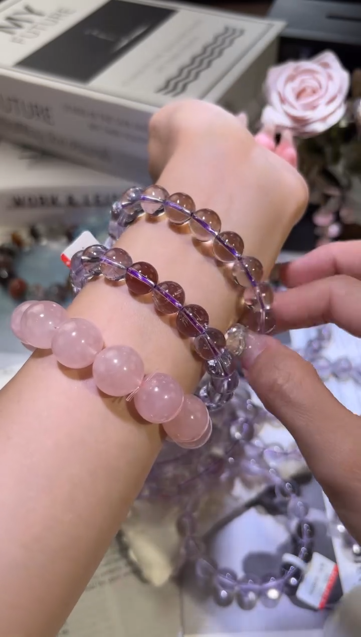 未镶嵌手链水晶10m波紫多样性发一