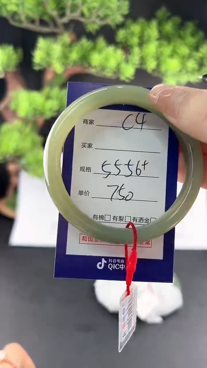 【闪购商品】和田玉未镶嵌手镯微色差C4