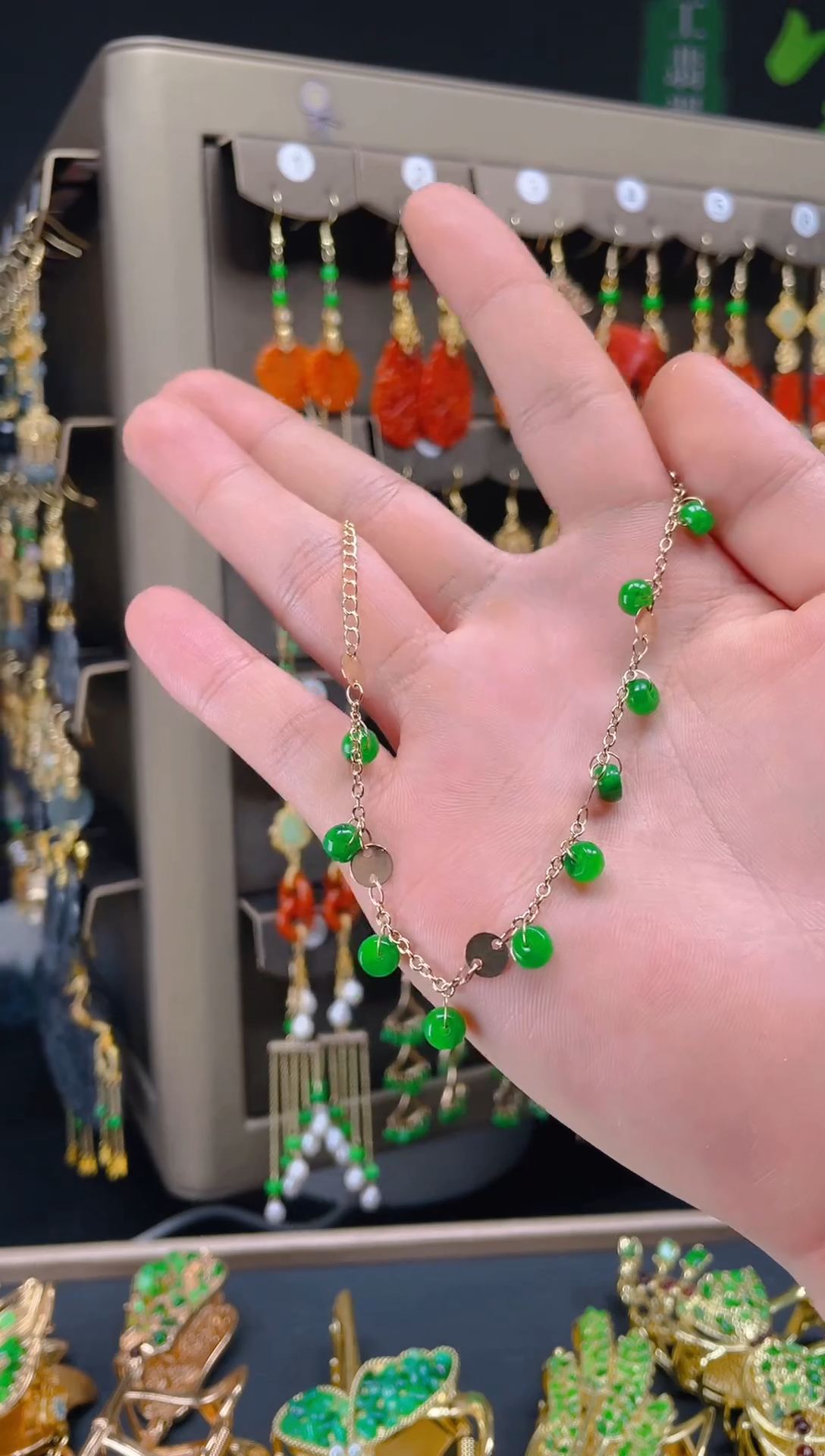 【闪购商品】翡翠耳饰合金0105翡翠饰品