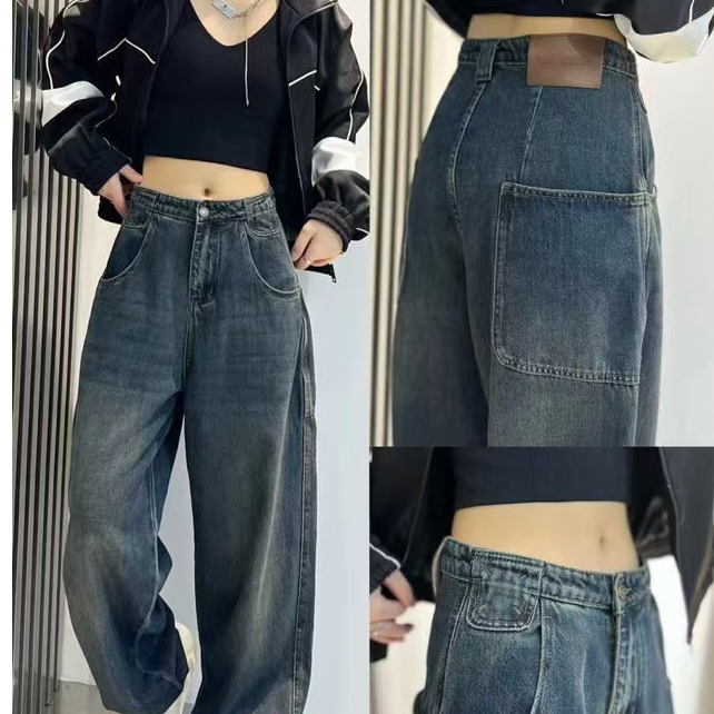 B&D B788-2厚绒窄版牛仔裤