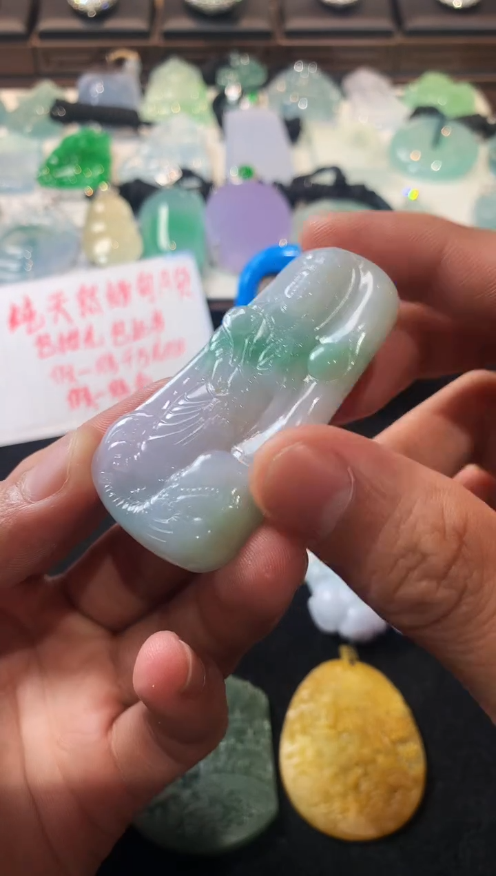 未镶嵌定制翡翠云**锦  4091毛货不退不换