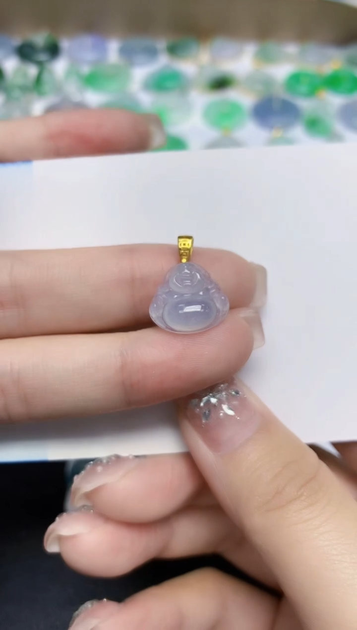 颈饰未镶嵌翡翠天然缅甸翡翠A货翡翠百元以上9元证书费自理