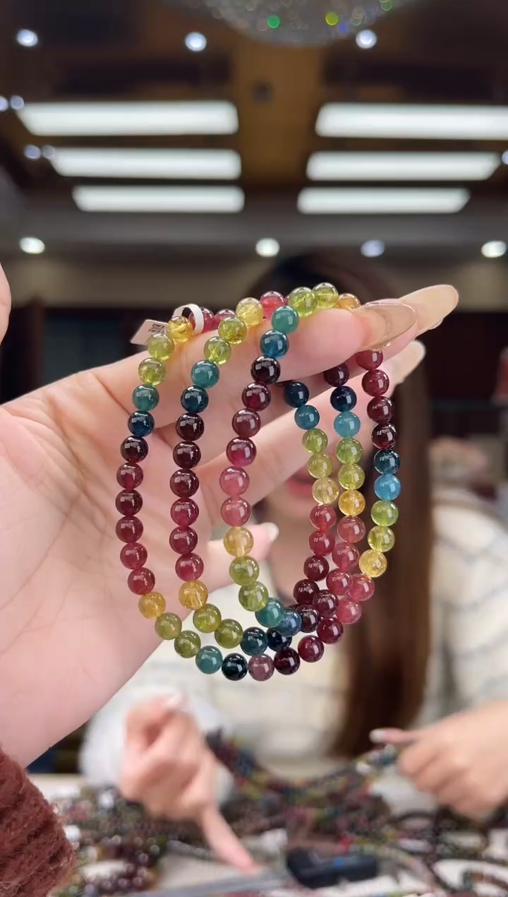 【闪购商品】碧玺/未镶嵌6mm+碧玺多圈51多样性发货