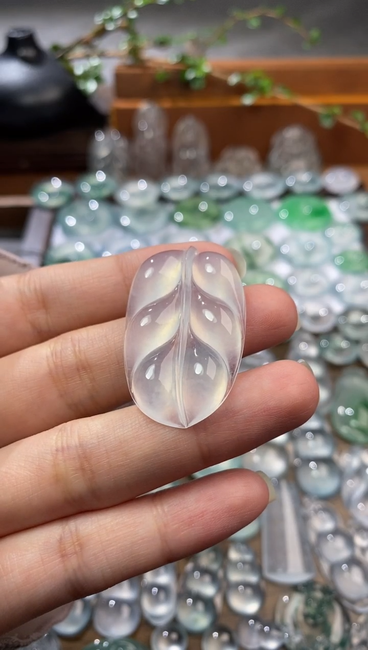 吊坠(不含链)未镶嵌翡翠大叶子