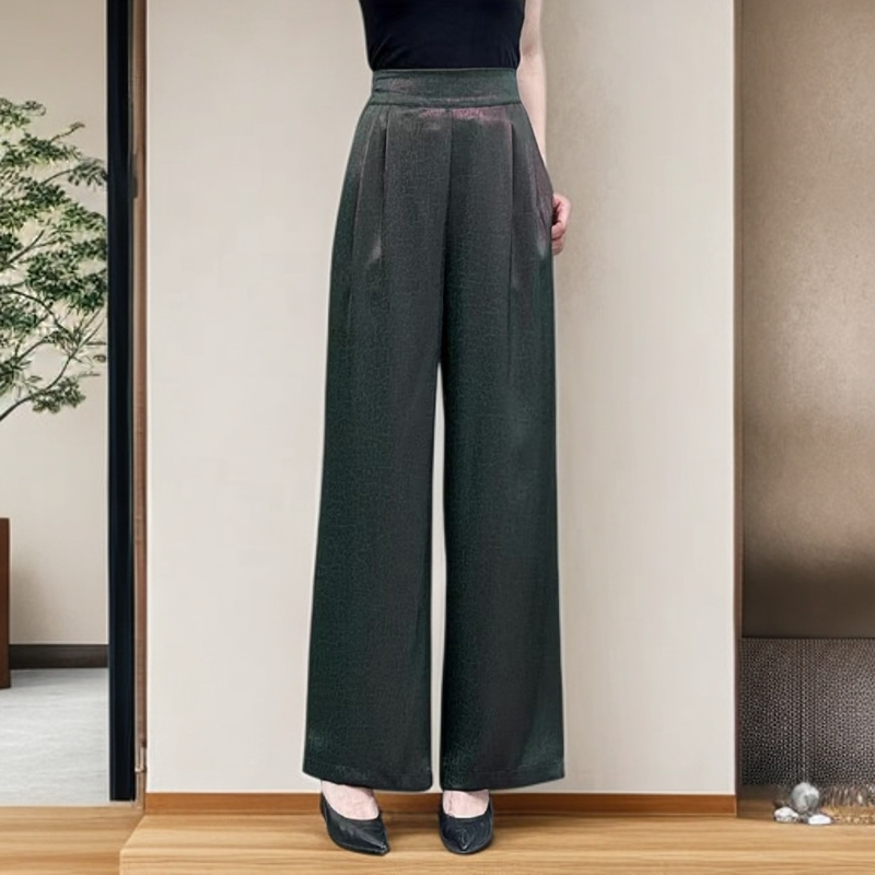 237【金姐专属】新款渐变高定气质高腰时尚休闲显瘦浮光直筒裤