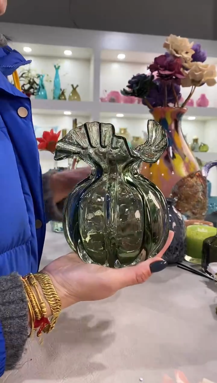 摇*慕忆家手作琉璃花瓶