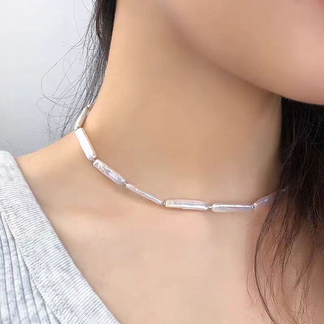 925银银制品 【哥哥】《银河》项链野生无核银条3.5mm左右XY35Y0101