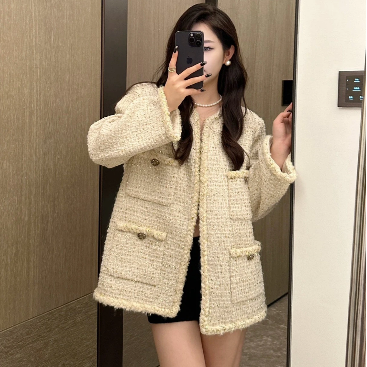 99新 Chanel/香奈儿 42码埃及系列爆款白金廓形四口袋外套