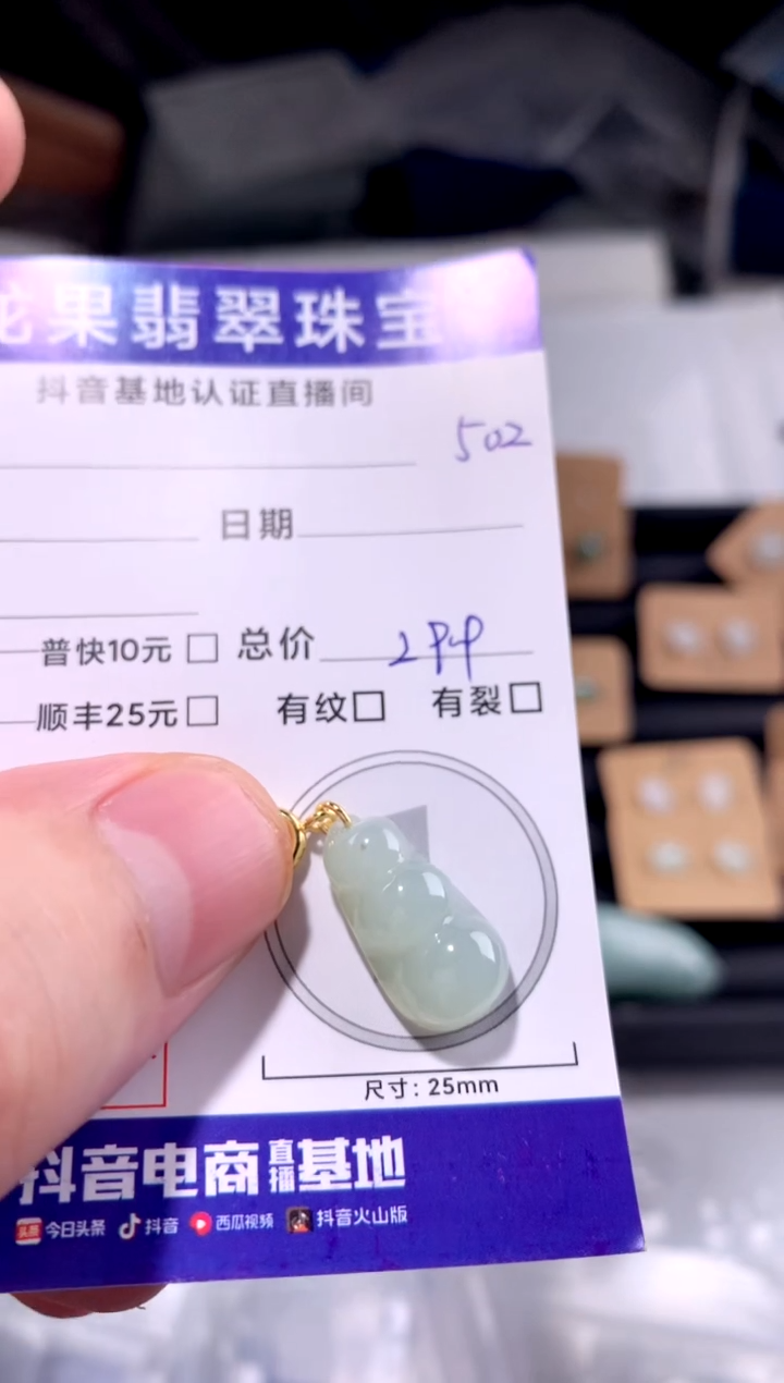 颈饰未镶嵌翡翠豆子502