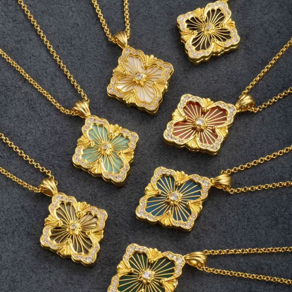  【布布大号复古歌剧院项链】时尚欧美风百搭项链