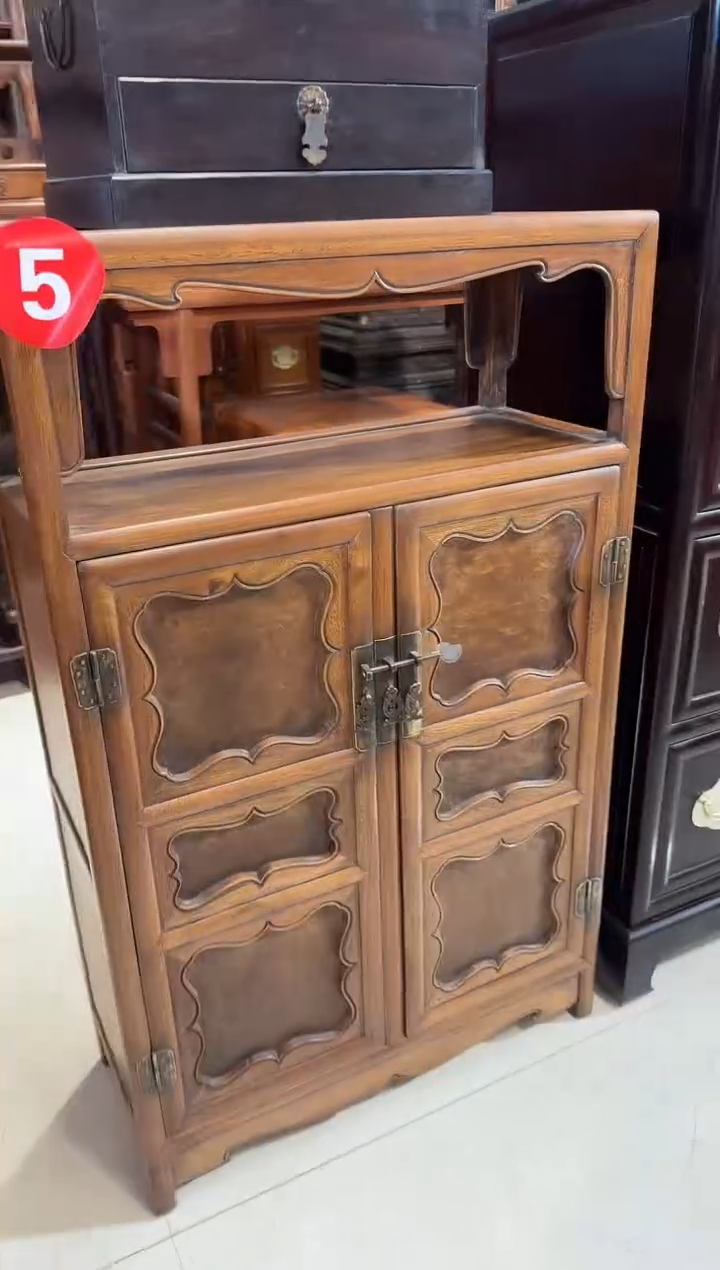 【闪购商品】木木艺缅花镶嵌金丝楠面板柜1880.88888