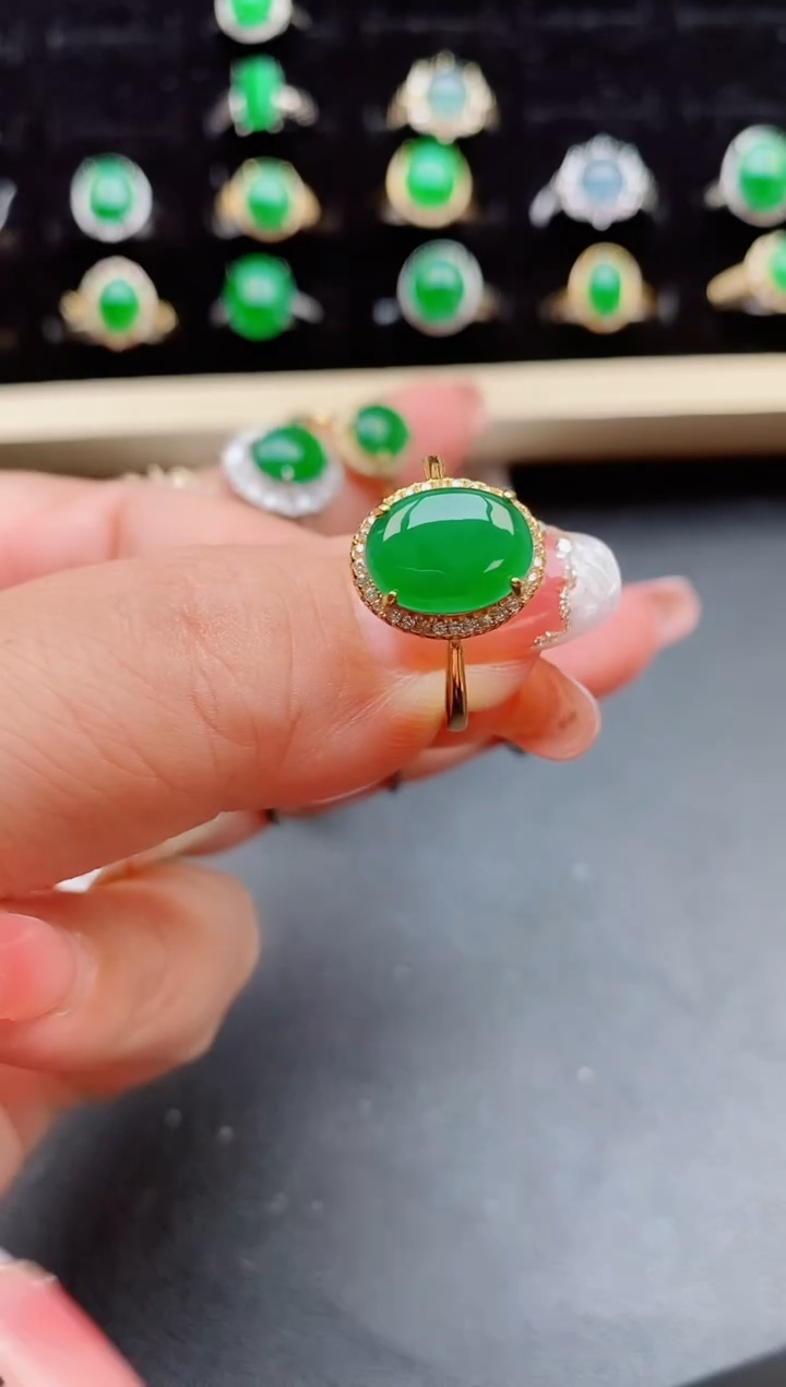 【闪购商品】翡翠戒指银S925镶嵌11111111111111