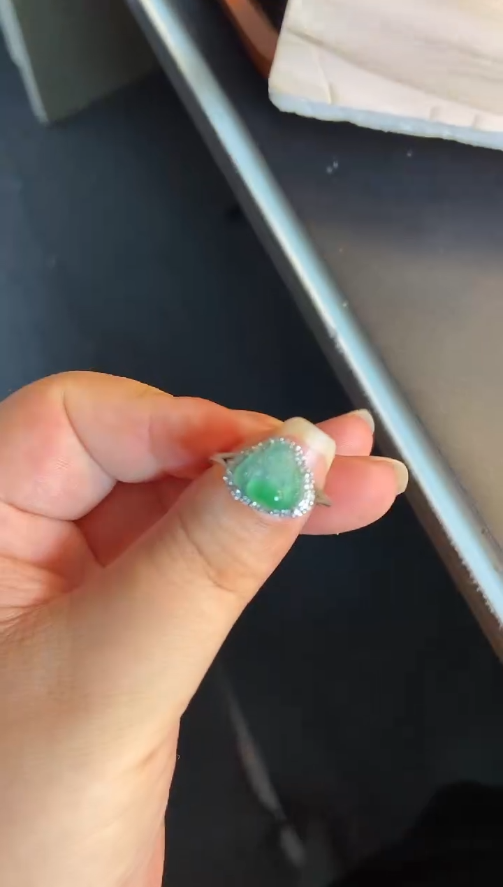 吊坠(不含链)银S925镶嵌翡翠1