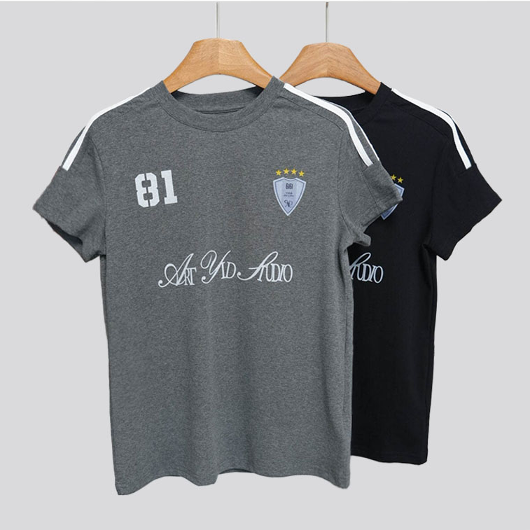 【  ！福利特价！NO退NO换！】“81”肩部条纹运动风短袖T恤