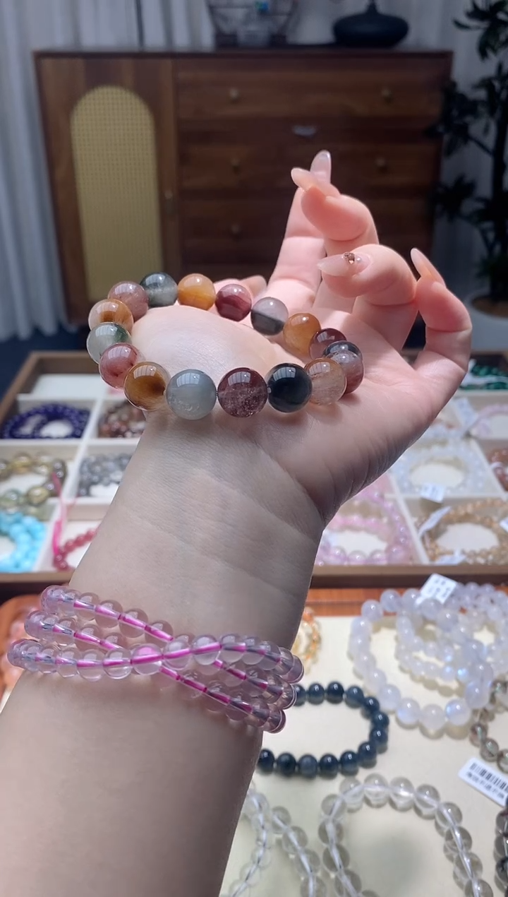 【闪购商品】发晶手串未镶嵌兔毛水晶手串