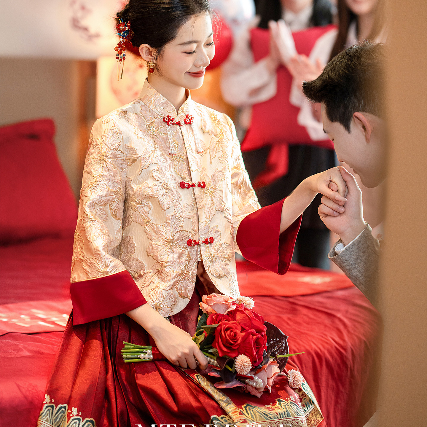 【永遇乐】新中式上衣女马面裙改良秀禾套装敬酒服订婚礼服