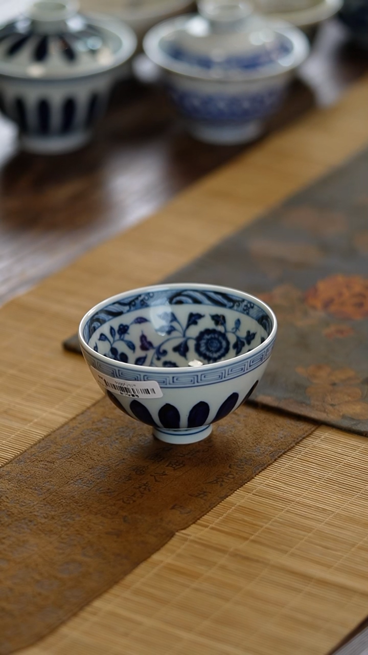 瓷景德镇手工手绘鸡心杯