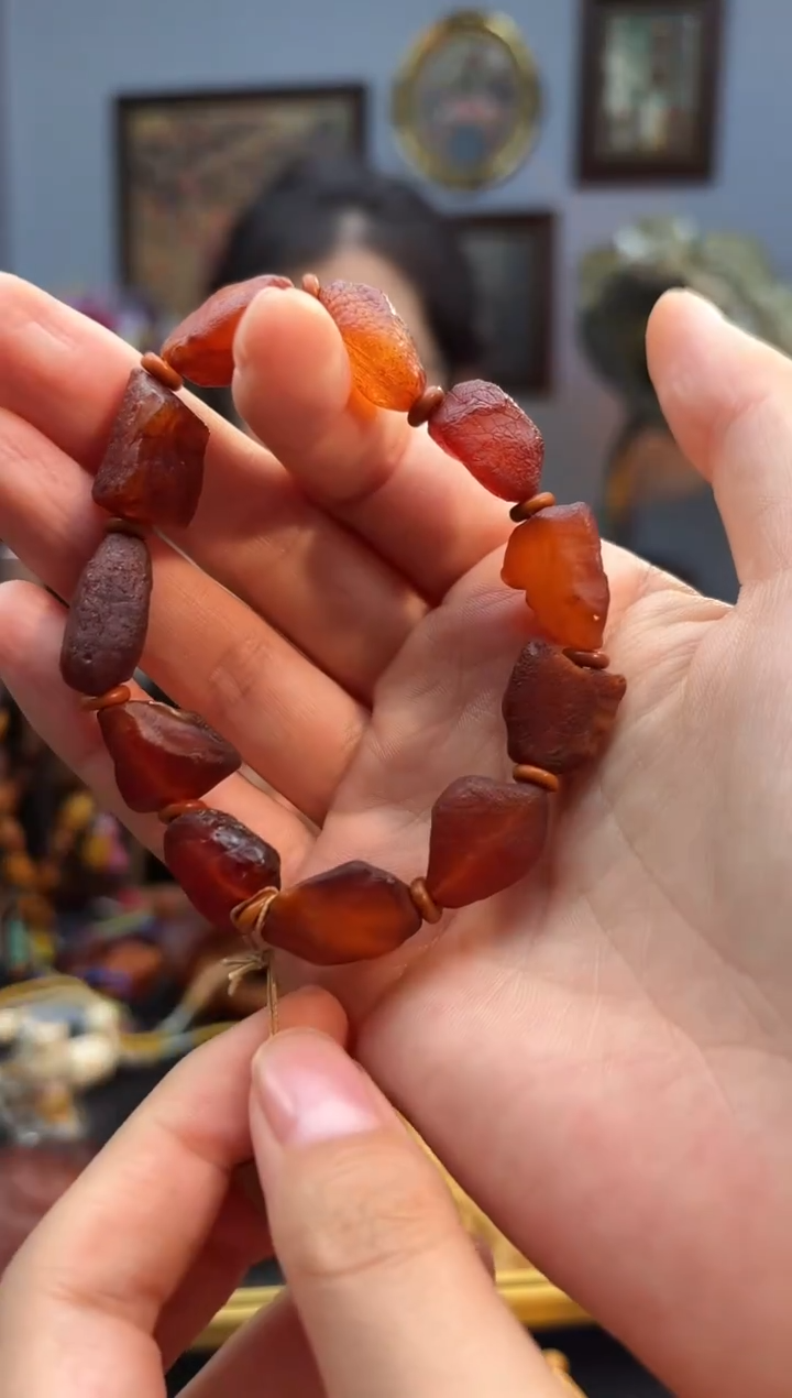 手串琥珀未镶嵌吊坠