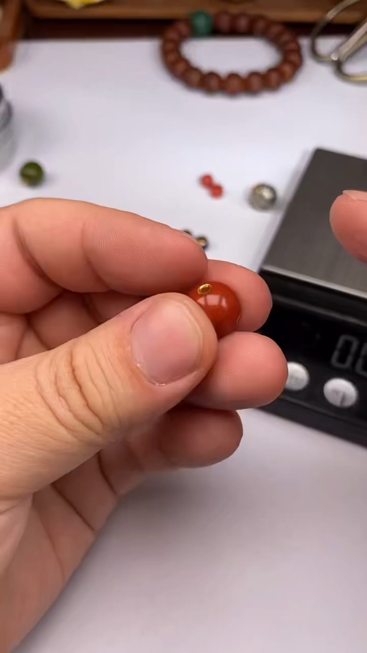 【闪购商品】南红玛瑙圆珠合金南红圆珠