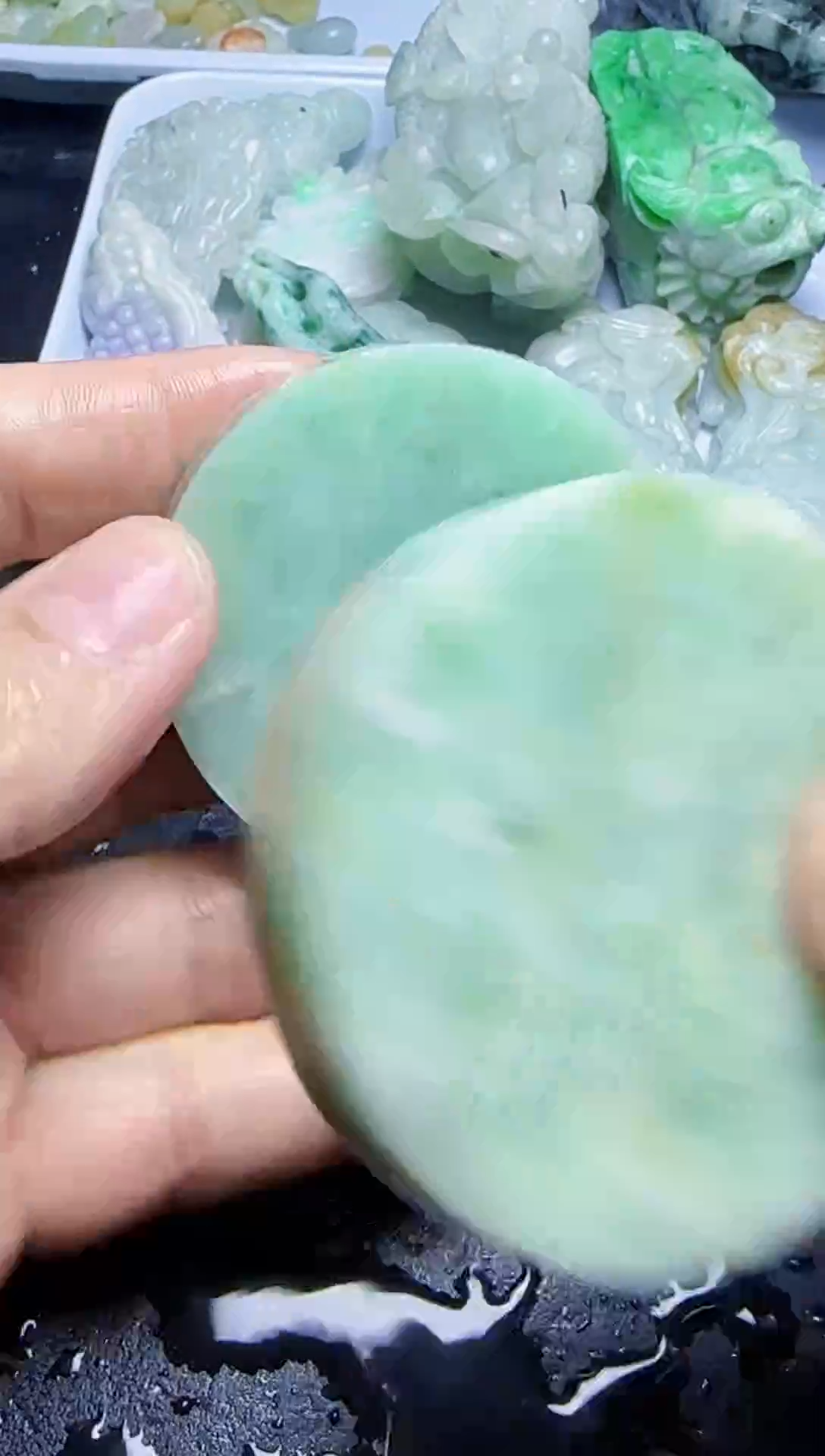 未镶嵌挂件翡翠044