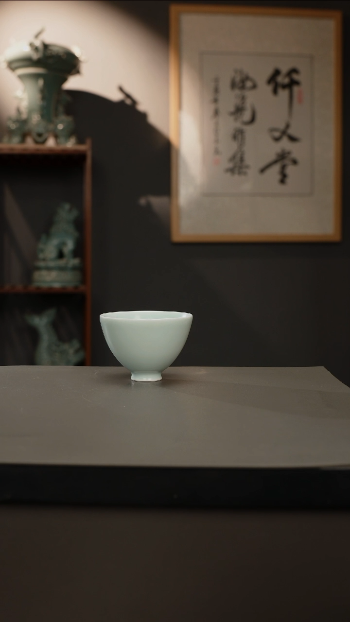 【闪购商品】杯仿古釉原矿 鸡心杯