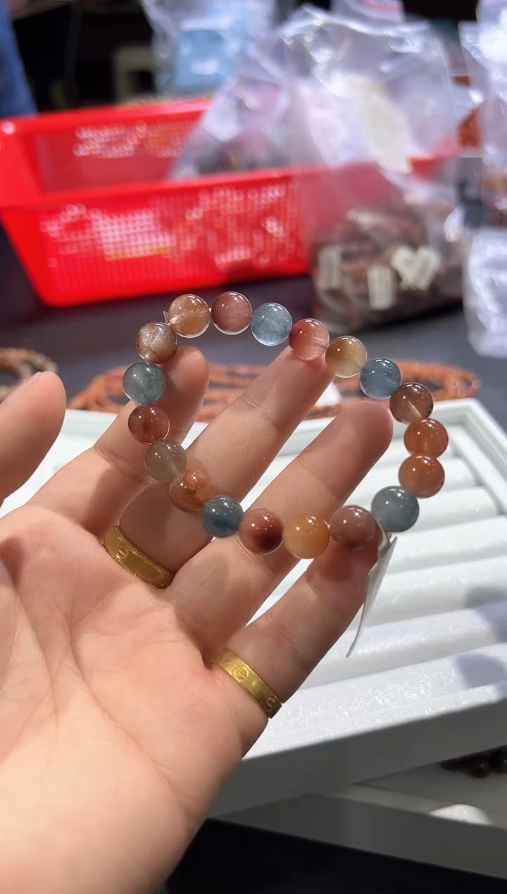 【闪购商品】水晶手串未镶嵌闪购2号 蓝调彩兔毛