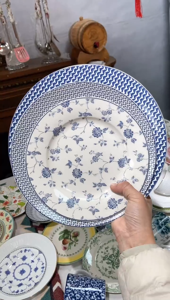 【闪购商品】瓷片陶瓷原单CC894餐具三件套