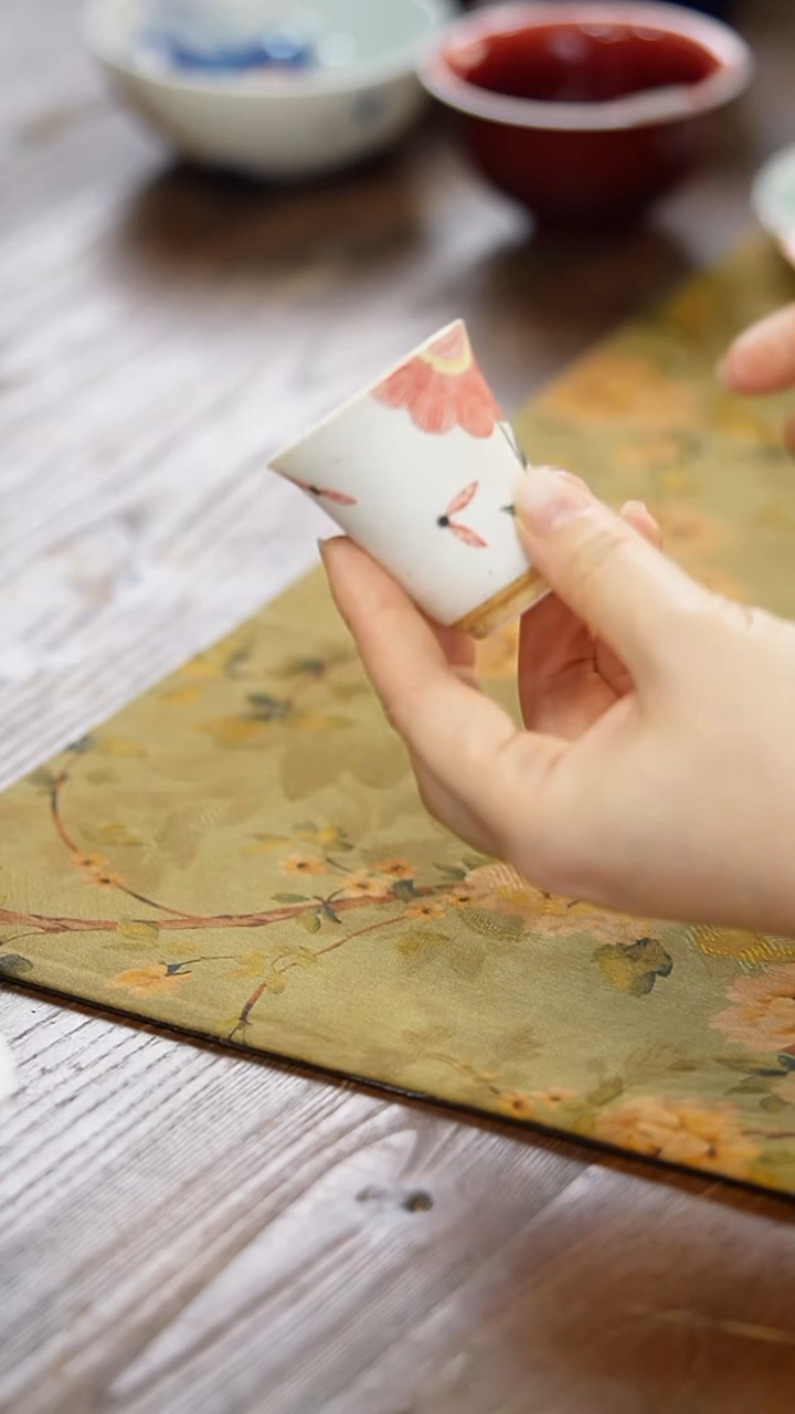 景德镇陶瓷茶器玉兰蚊香杯