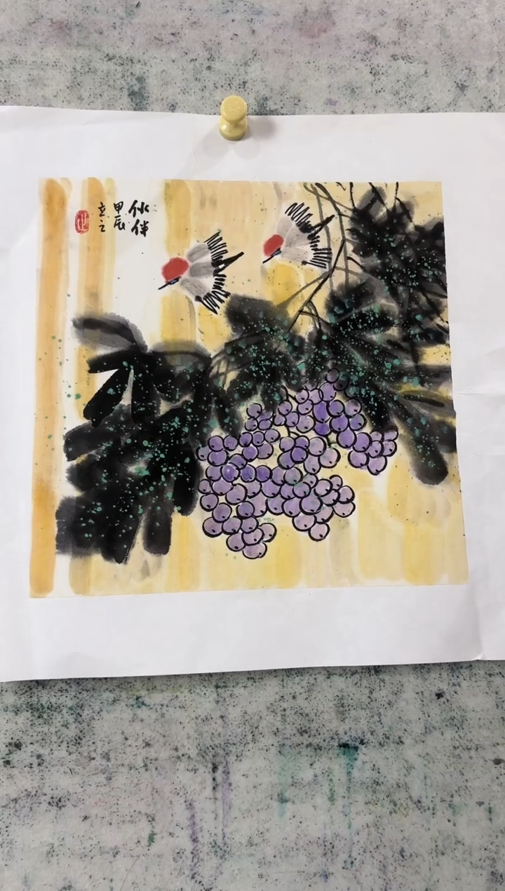 【闪购商品】绘画栗仁兰老师花鸟作品