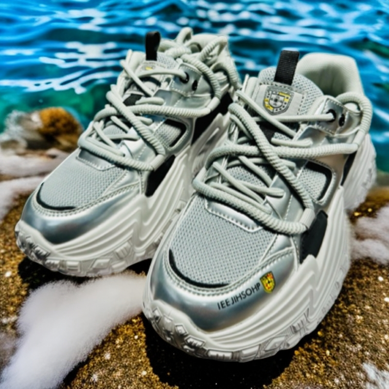 186-机甲舞士百搭时尚休闲鞋曳舞爵士舞鞋老爹鞋增高休闲网面厚底