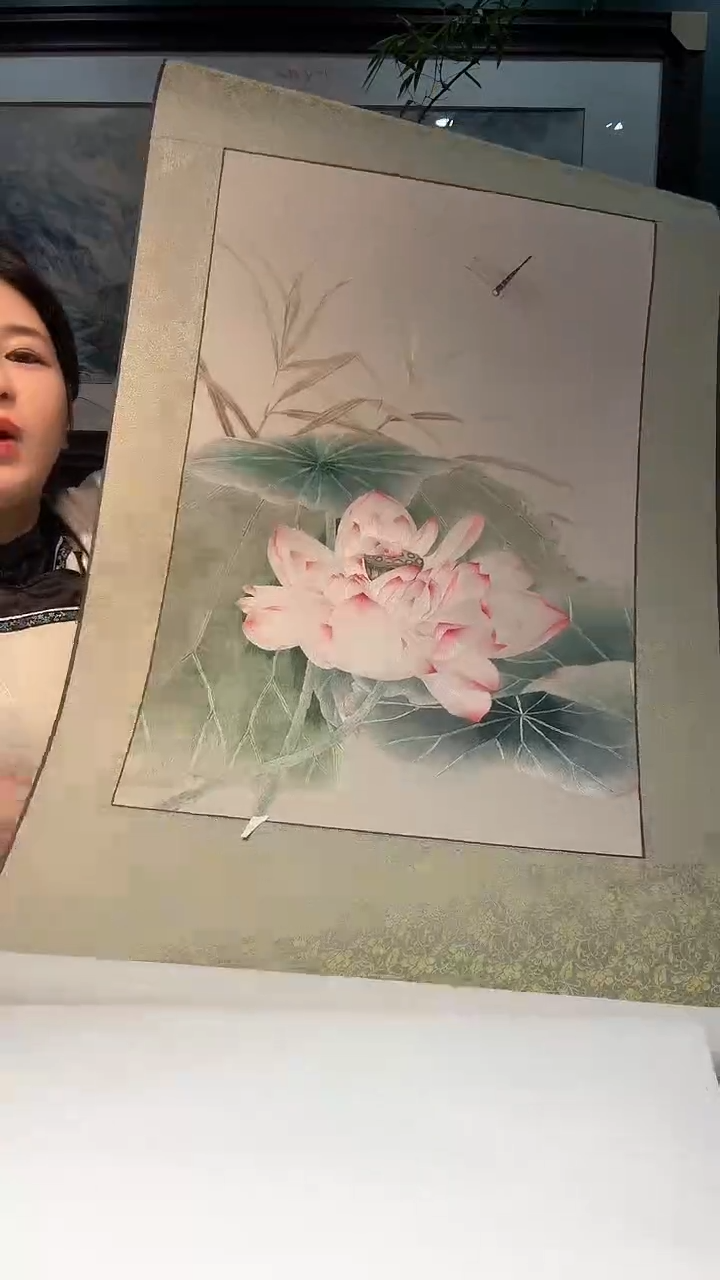 横款闵丹红刺绣工作室纯手工苏绣卷轴