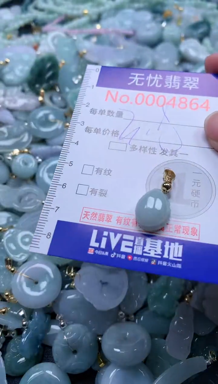 翡翠未镶嵌吊坠(不含链)4864