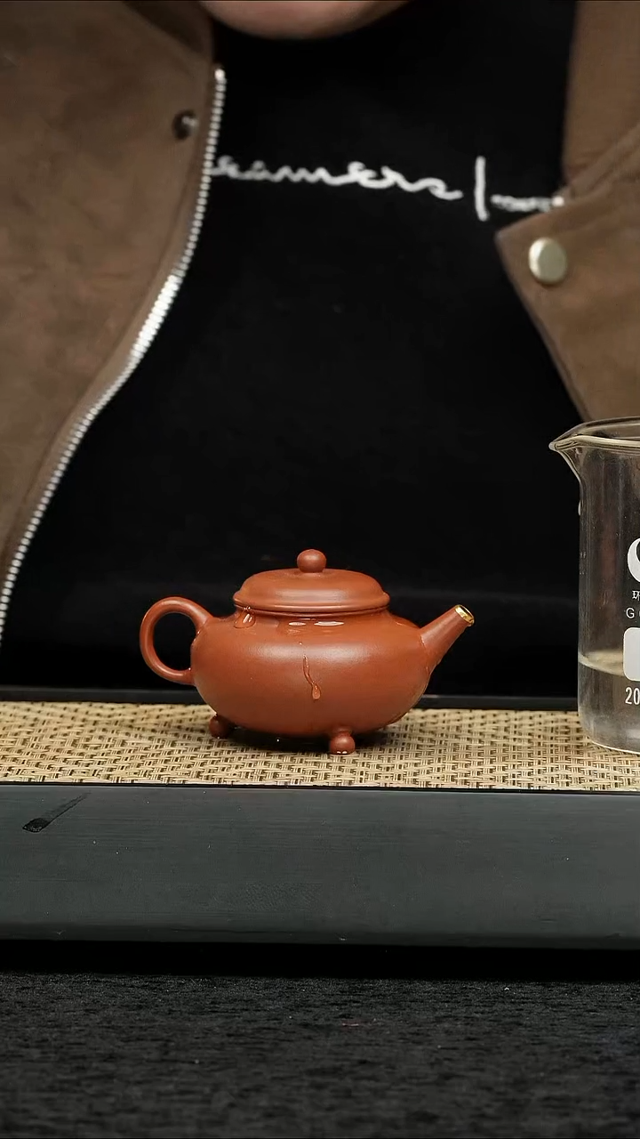 茶壶紫砂五堂 三足水平-水中来.二泉-金镶玉