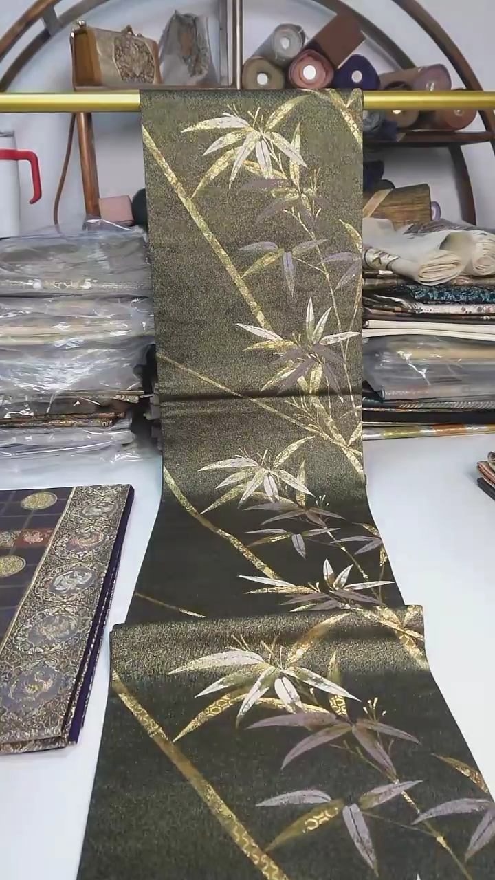 【闪购商品】织绣53西阵织六通竹子