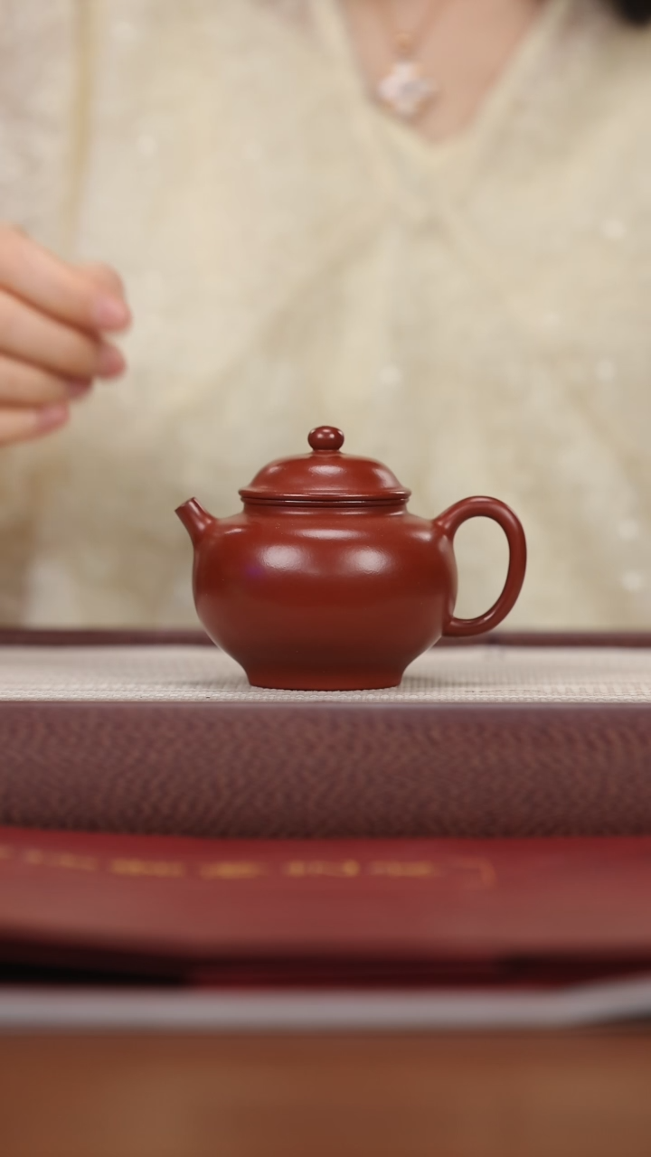 【闪购商品】紫砂茶壶hd大红袍 潘壶 160cc