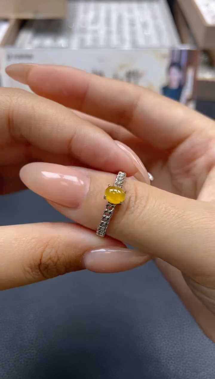 【闪购商品】翡翠戒指未镶嵌天然翡翠A货09