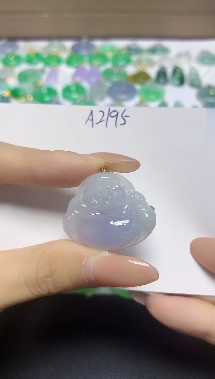 颈饰18K金镶嵌翡翠天然缅甸翡翠A货翡翠百元以上9元证书费自理