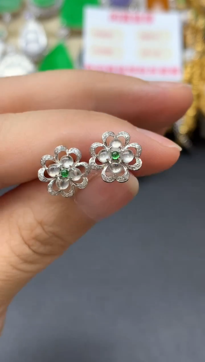 颈饰18K金镶嵌翡翠249-中国好珍宝