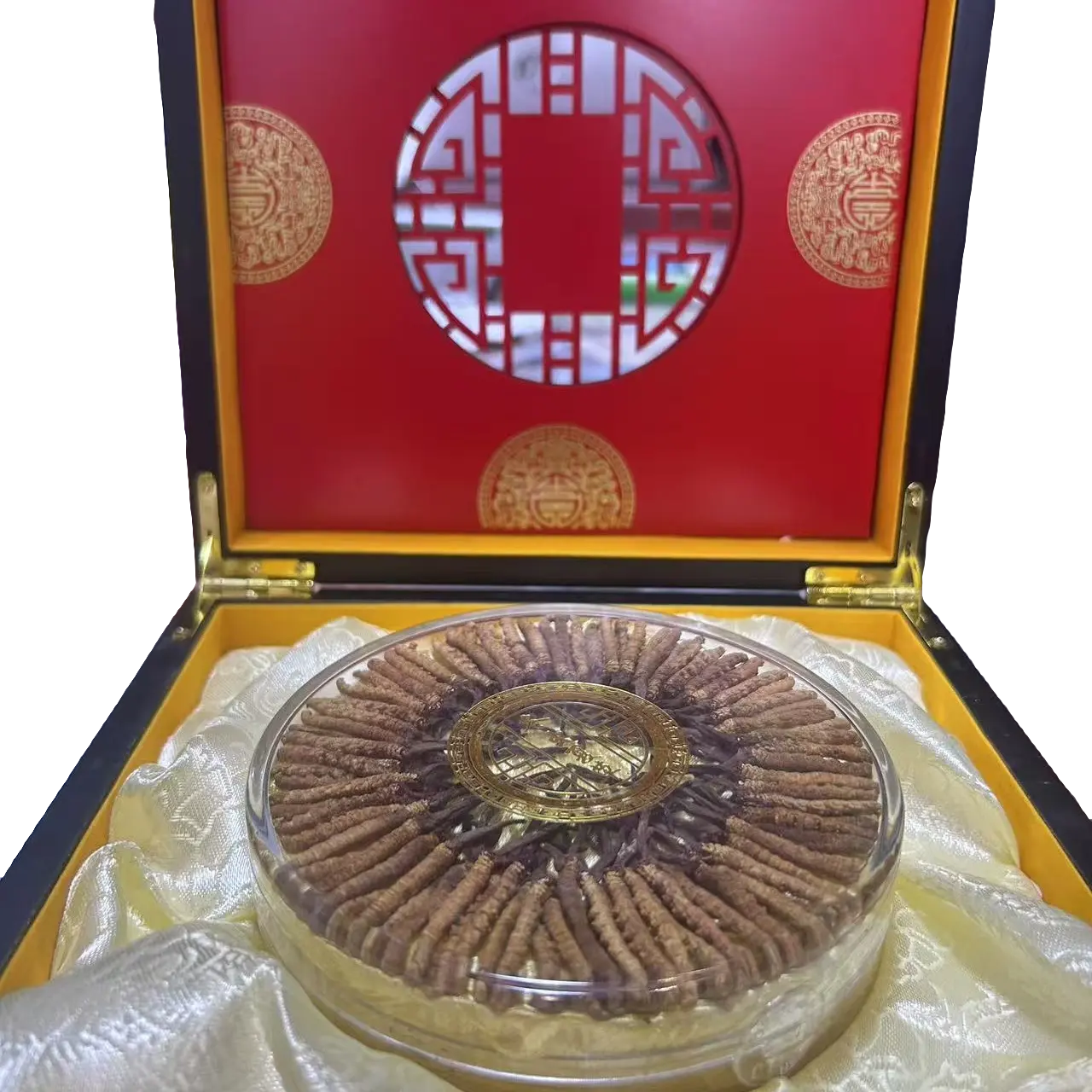 100根祁连冬虫夏草中国红包装送礼可干吃泡水炖汤泡酒