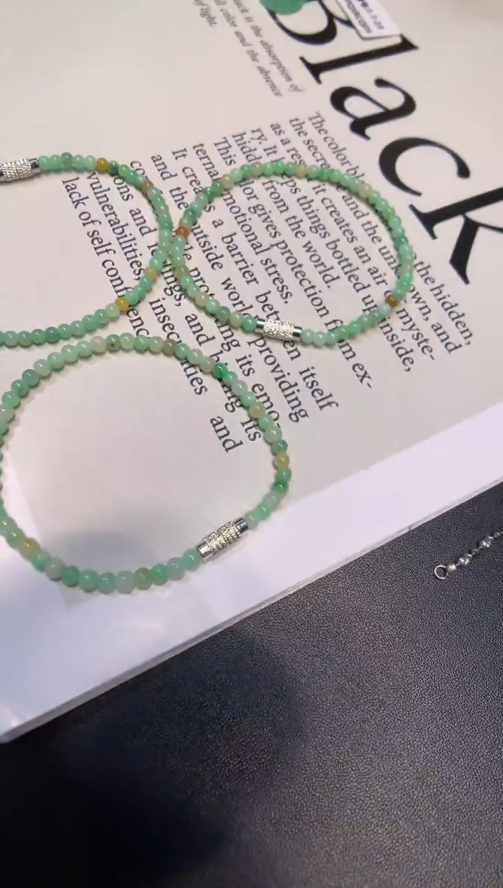 颈饰未镶嵌翡翠手串 多样性发一件