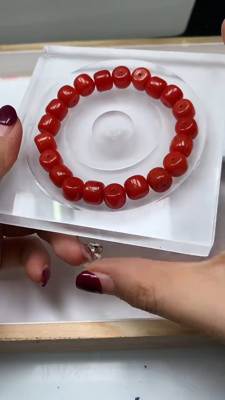 未镶嵌散珠南红玛瑙C506 柿子南红苹果珠10*10mm10个9.9元