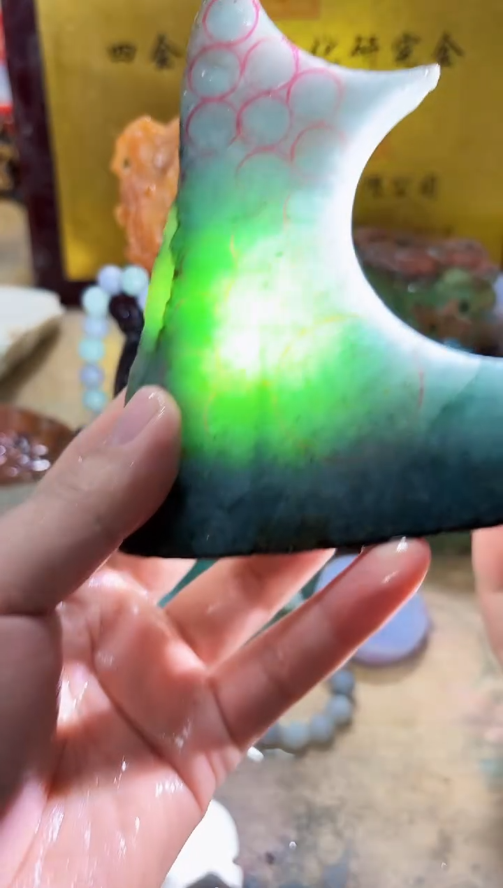 未镶嵌挂件翡翠A货常星7227