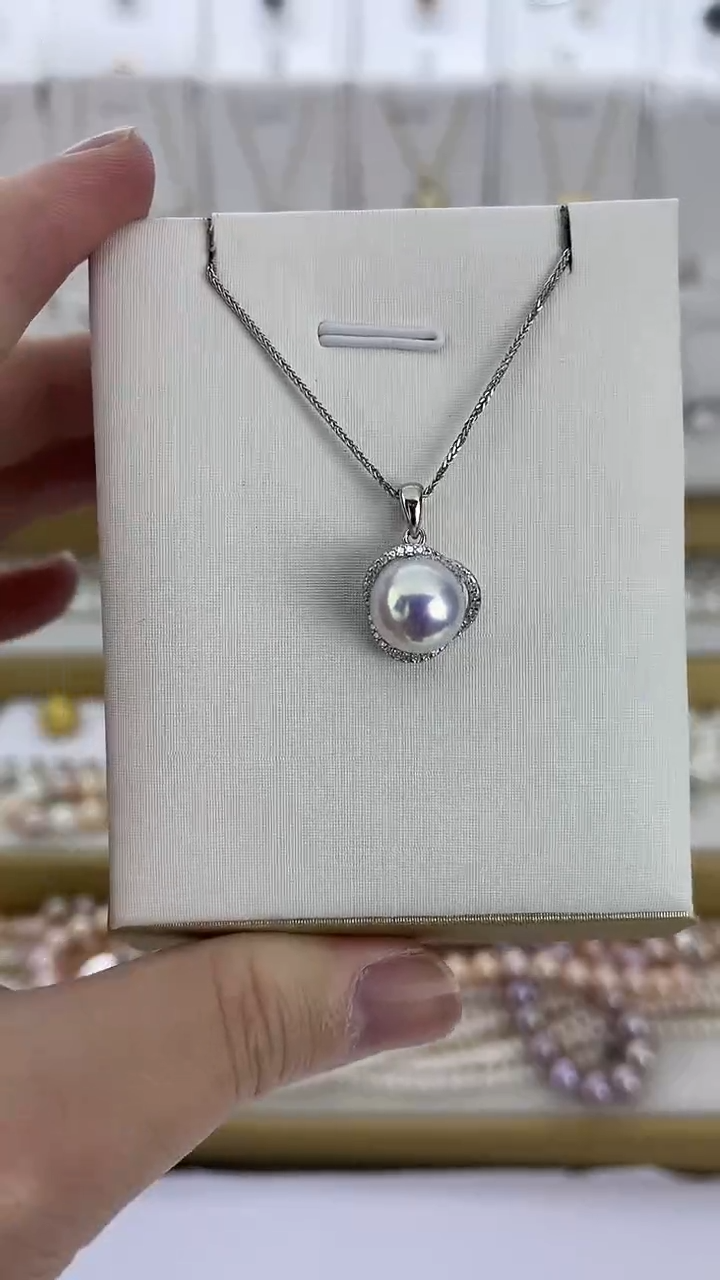 【闪购商品】淡水珍珠颈饰未镶嵌15天然极光珍珠毕业吊坠