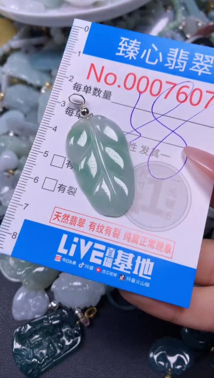 【闪购商品】翡翠颈饰未镶嵌含绳0007607