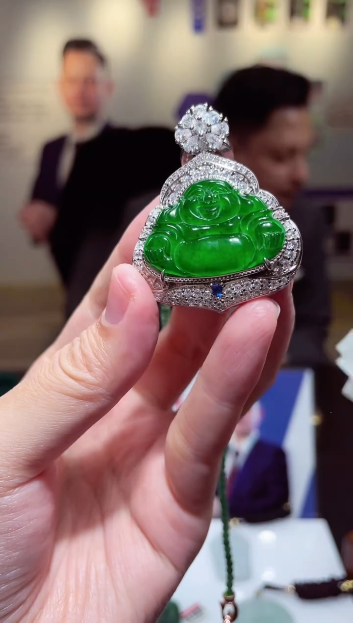 颈饰银S925镶嵌翡翠X-@@BGZM121852多样性发一